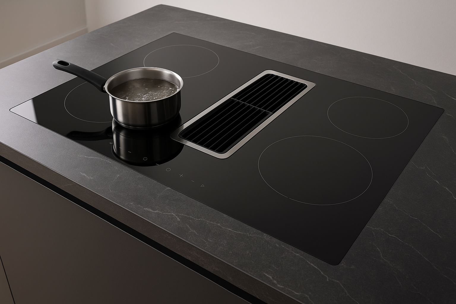 De voordelen van een inductiekookplaat met geïntegreerde afzuiging