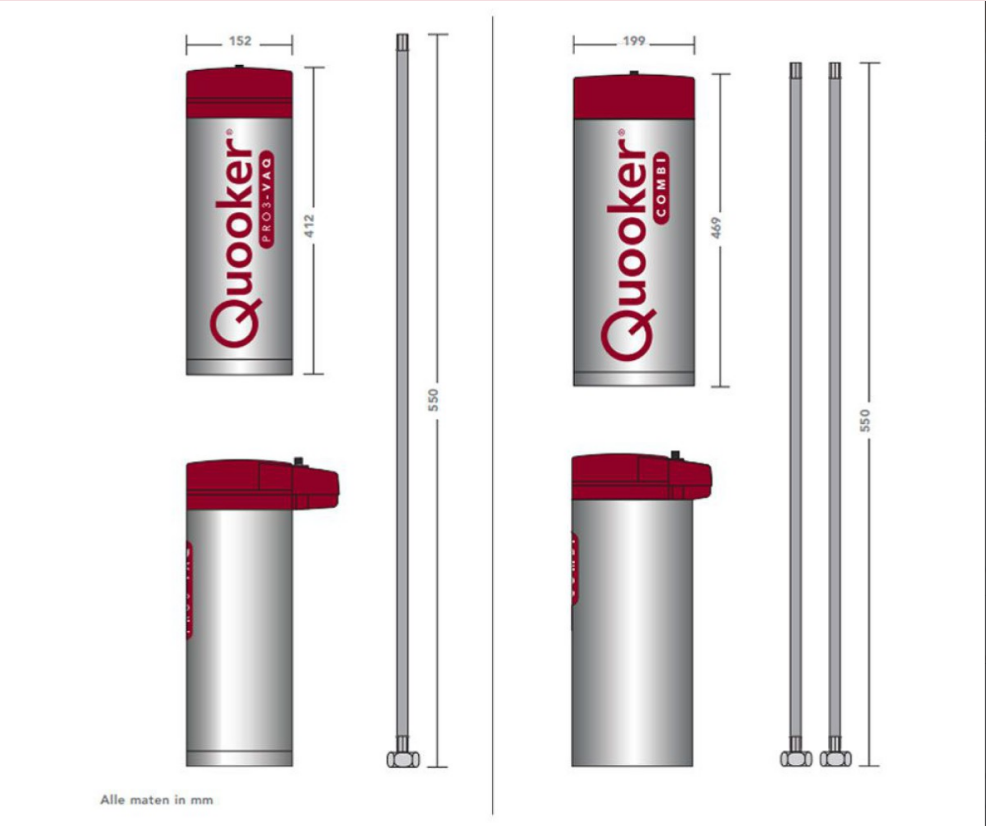Quooker kraan met boiler