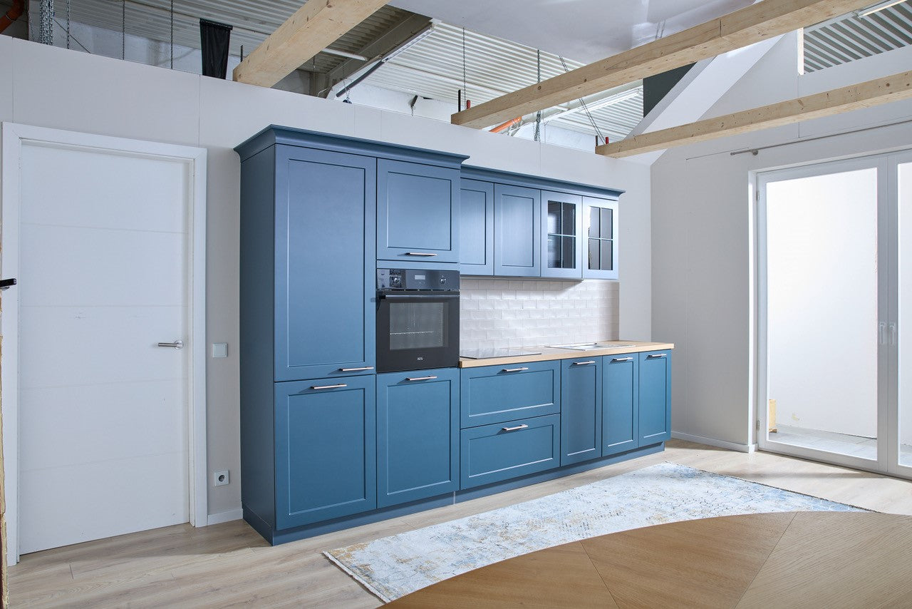 04817 - Landelijke Schüller keuken in diepblauw