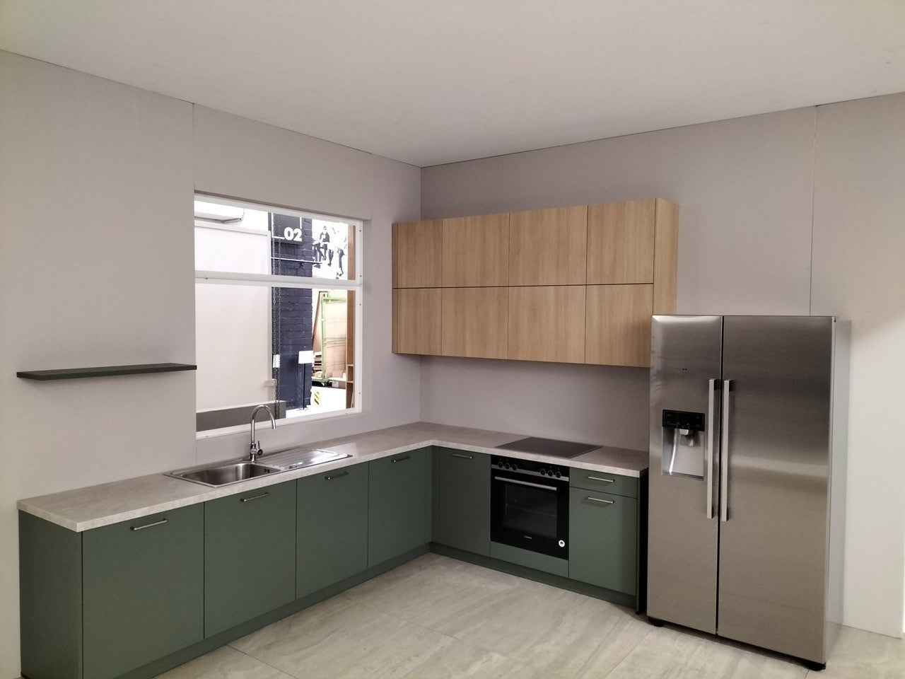 02720 - Eucalyptusgroen mat AFP hoekkeuken