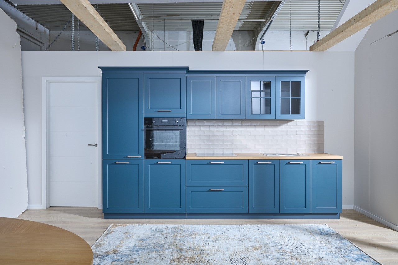 04817 - Landelijke Schüller keuken in diepblauw