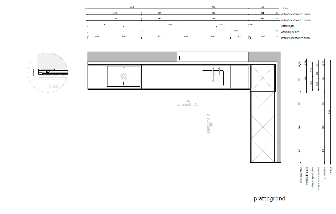03042 - Bulthaup witte hoekkeuken