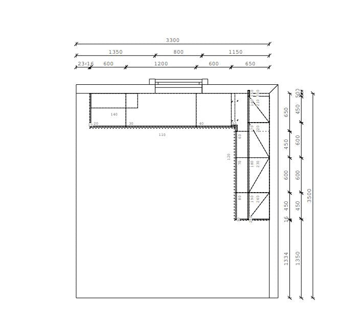 02720 - Eucalyptusgroen mat AFP hoekkeuken