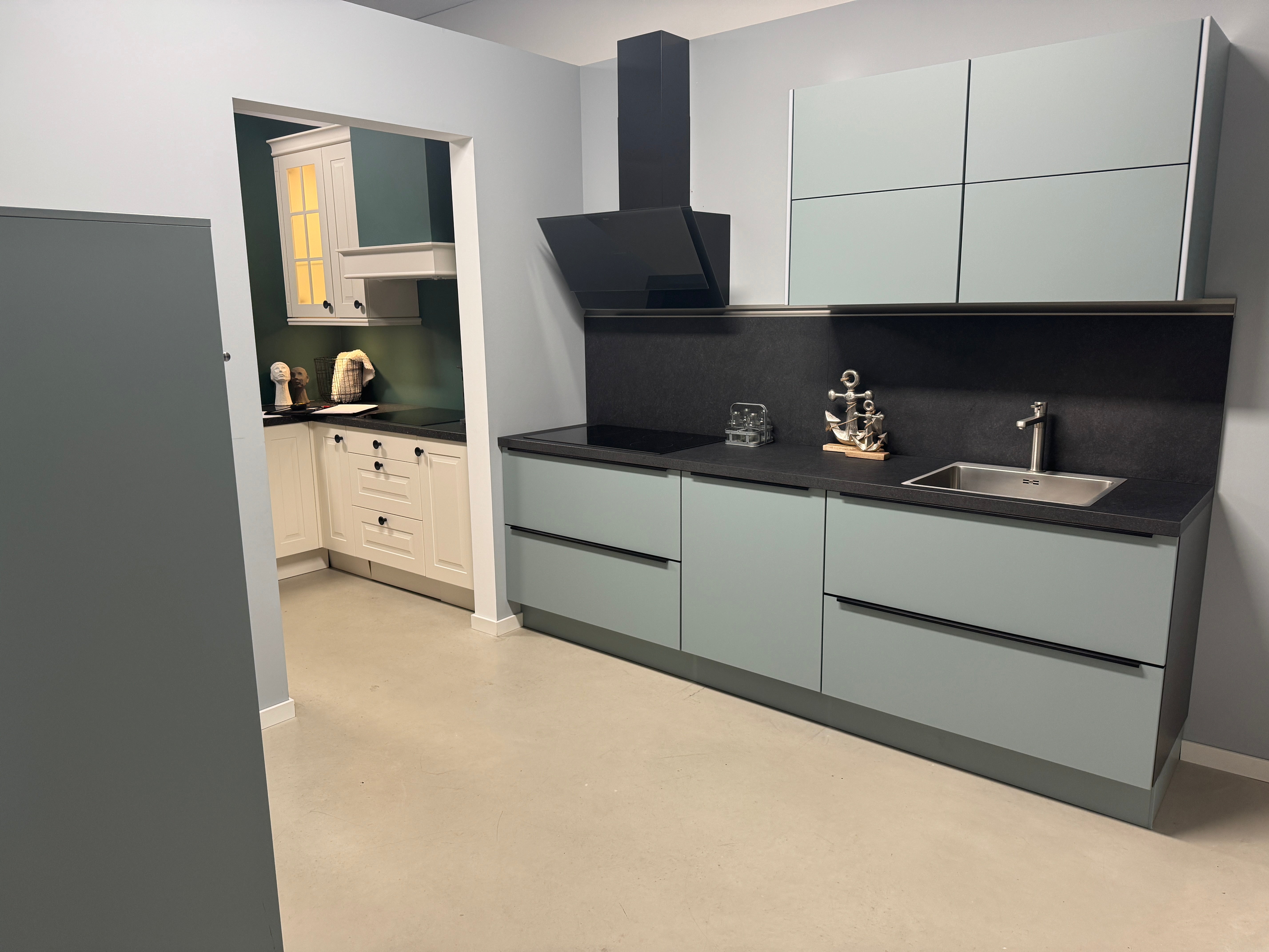 00398 - Moderne aqua supermat keuken