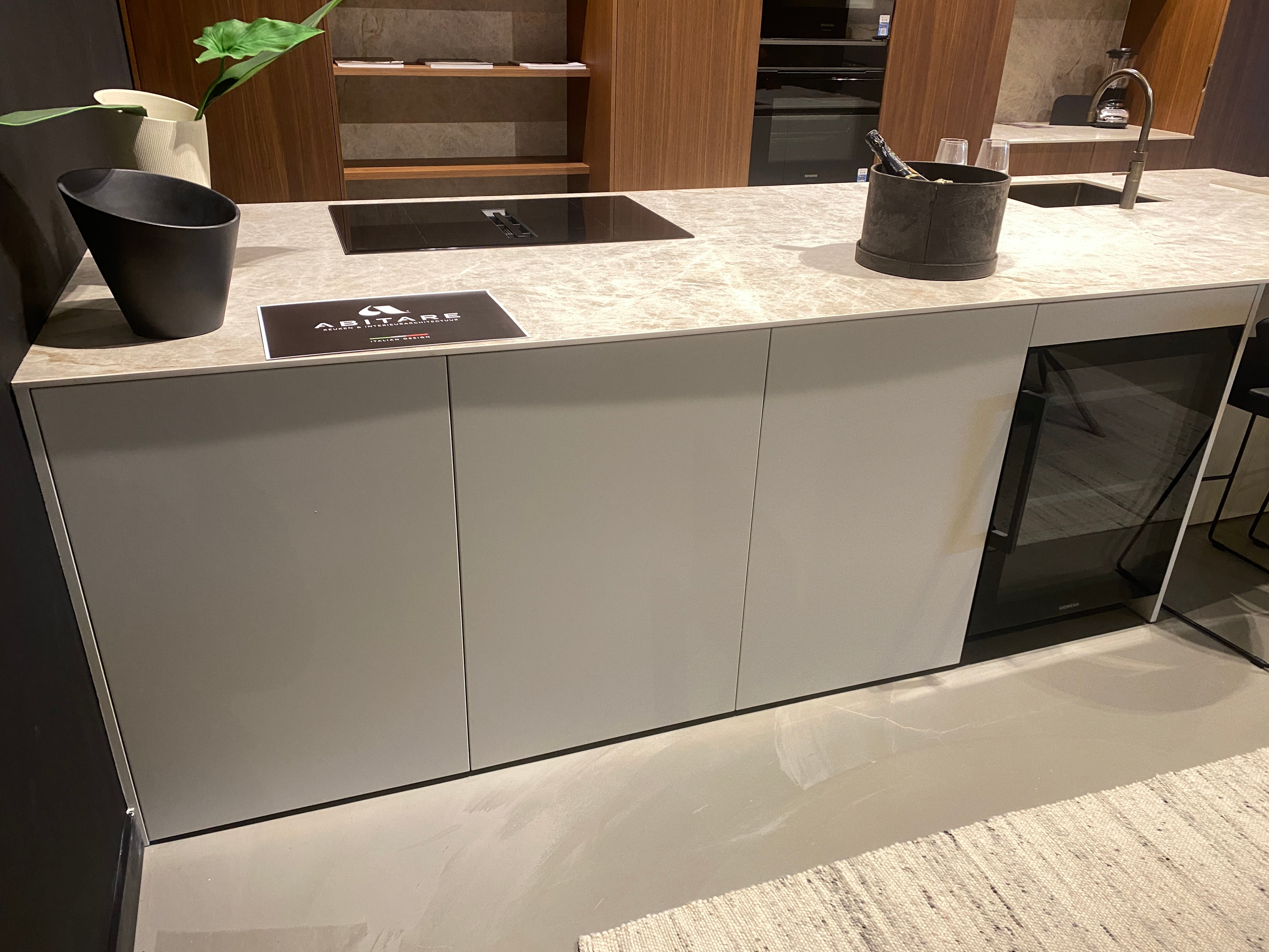 02448 - Eiken fineer eilandkeuken