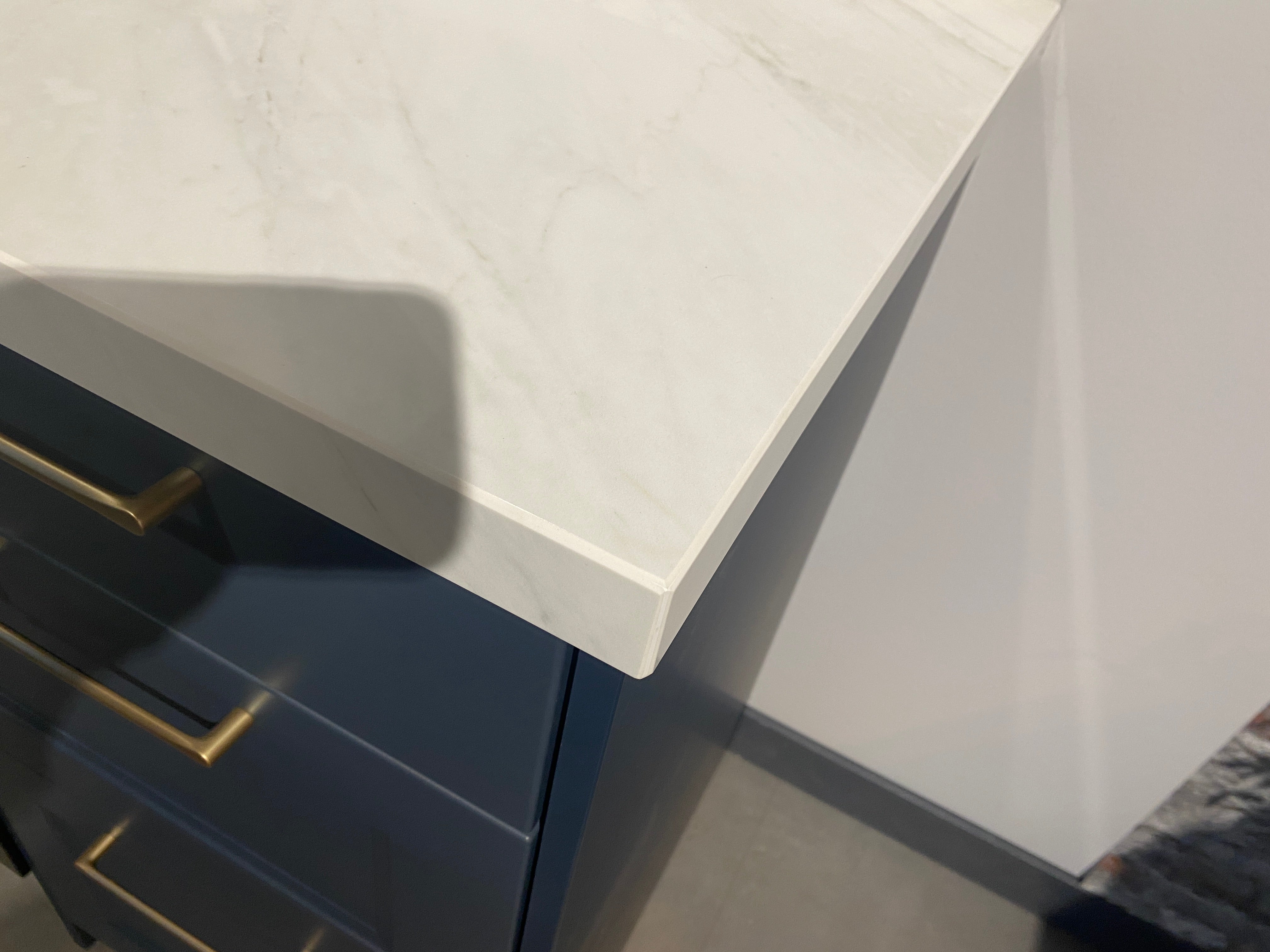 02644 - Blauw klassieke hoekkeuken