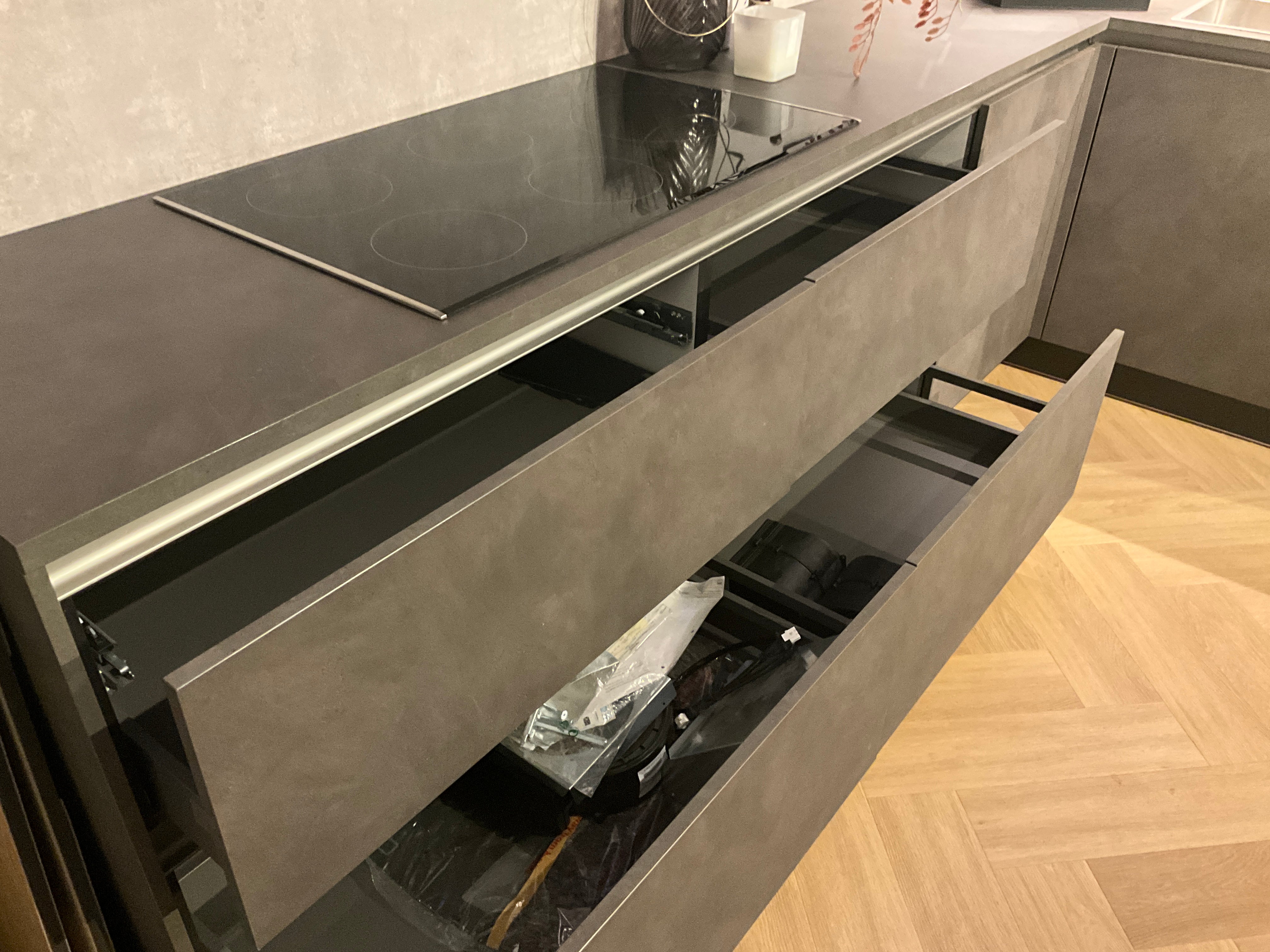 03459 - Betonlook hoekkeuken