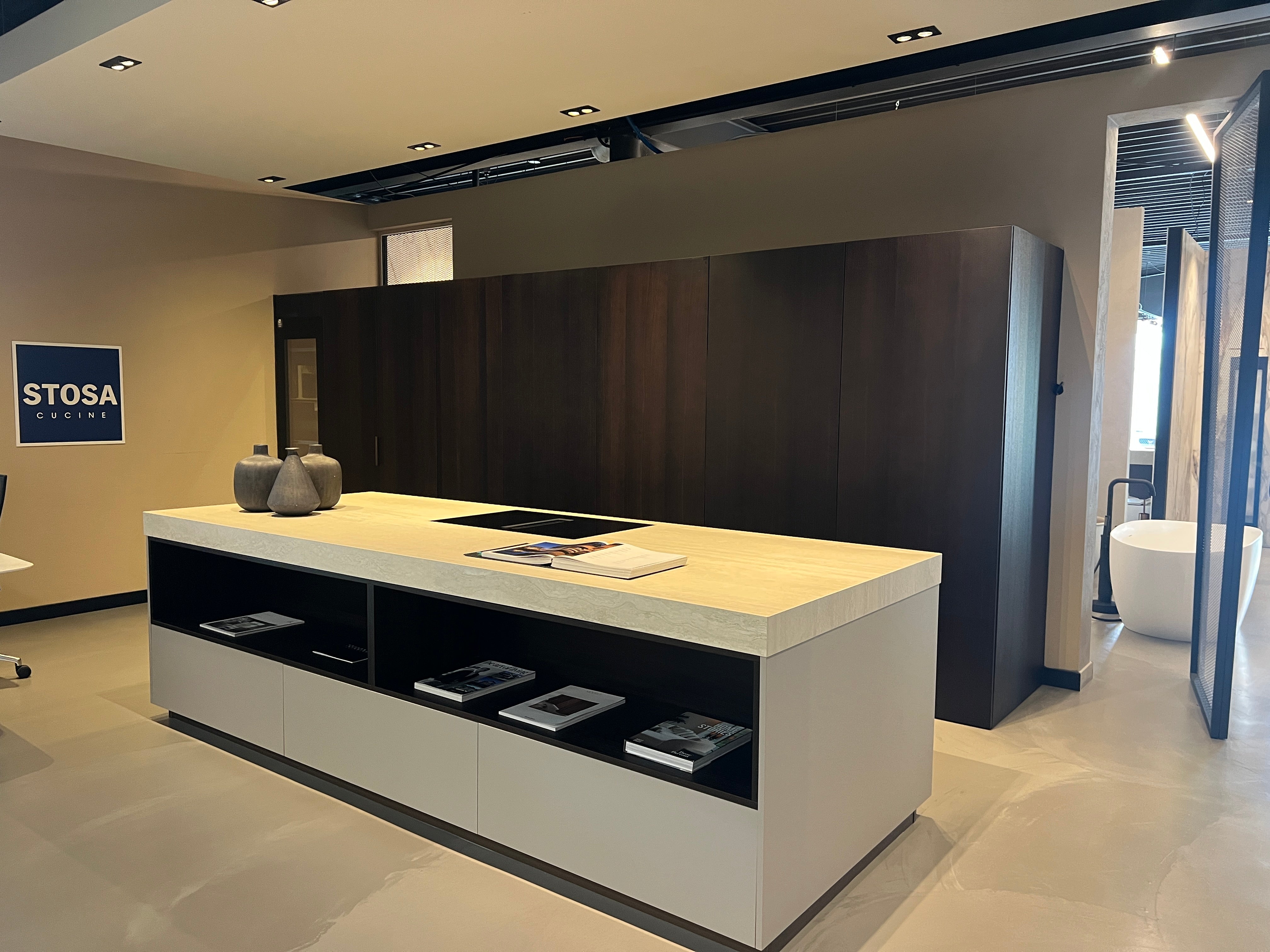 02471 - Stosa Eilandkeuken met dubbele pocketdeur