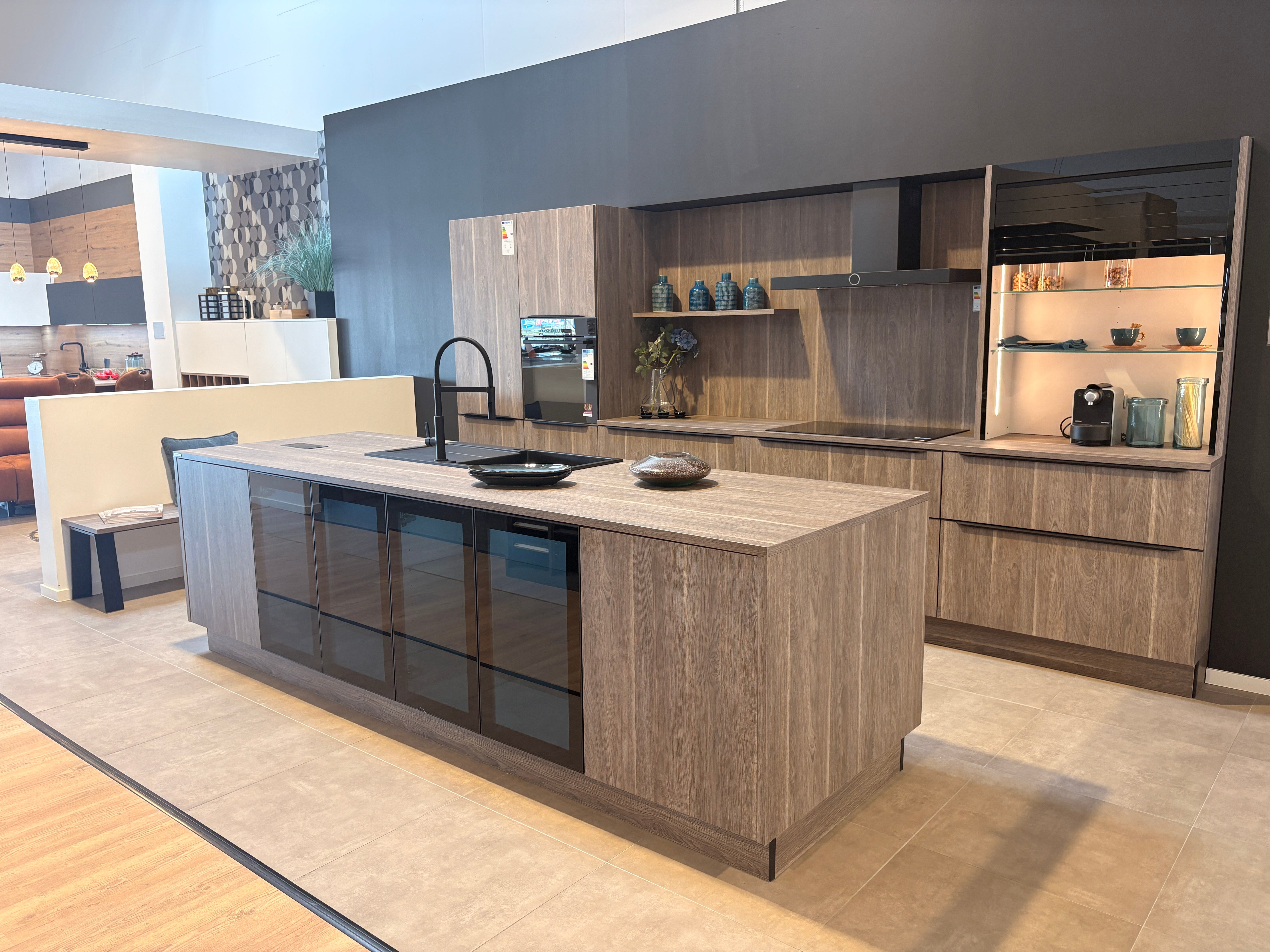 02440 - Nolte houtdecor eilandkeuken