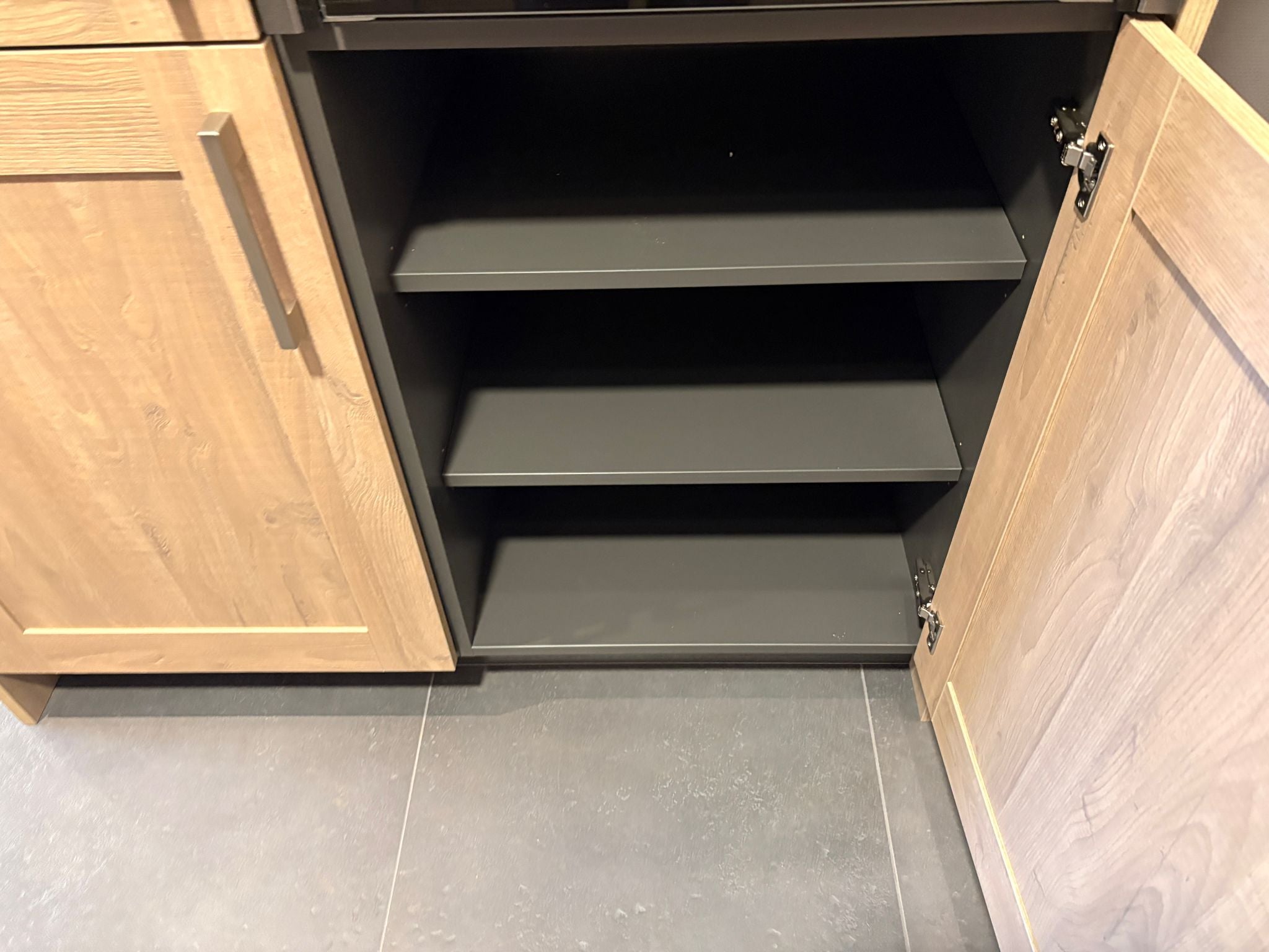 04649 - Houtlook schiereiland keuken