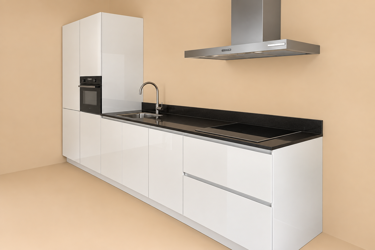 05638 - Witte rechte keuken