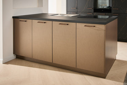 04811 - Schüller eilandkeuken in zwart/brons marmerlook