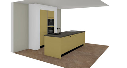 33835 - Alux gold eilandkeuken