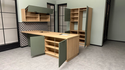 02612 - Eucalyptusgroene Schuller keuken