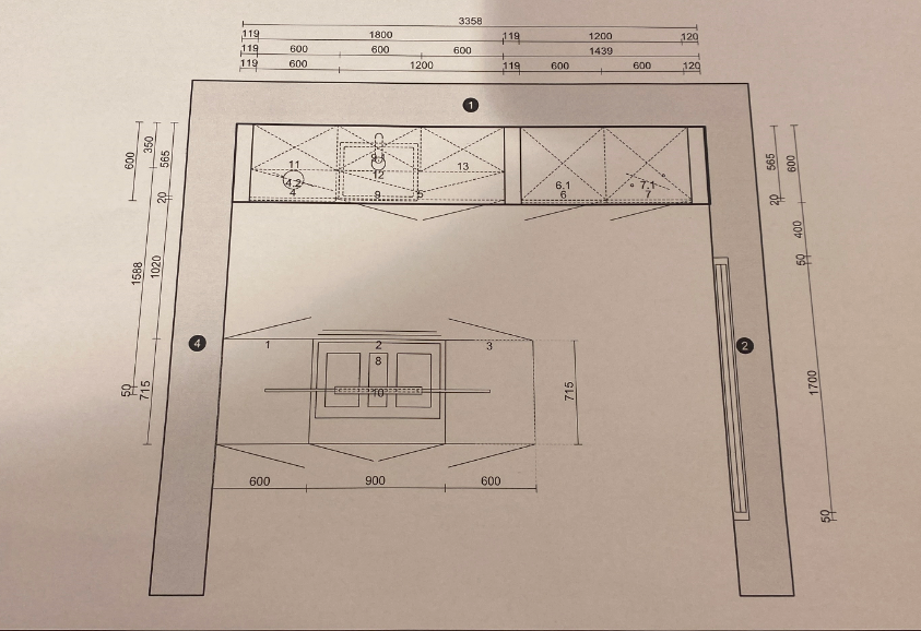 02510 - Moderne Rotpunkt keuken