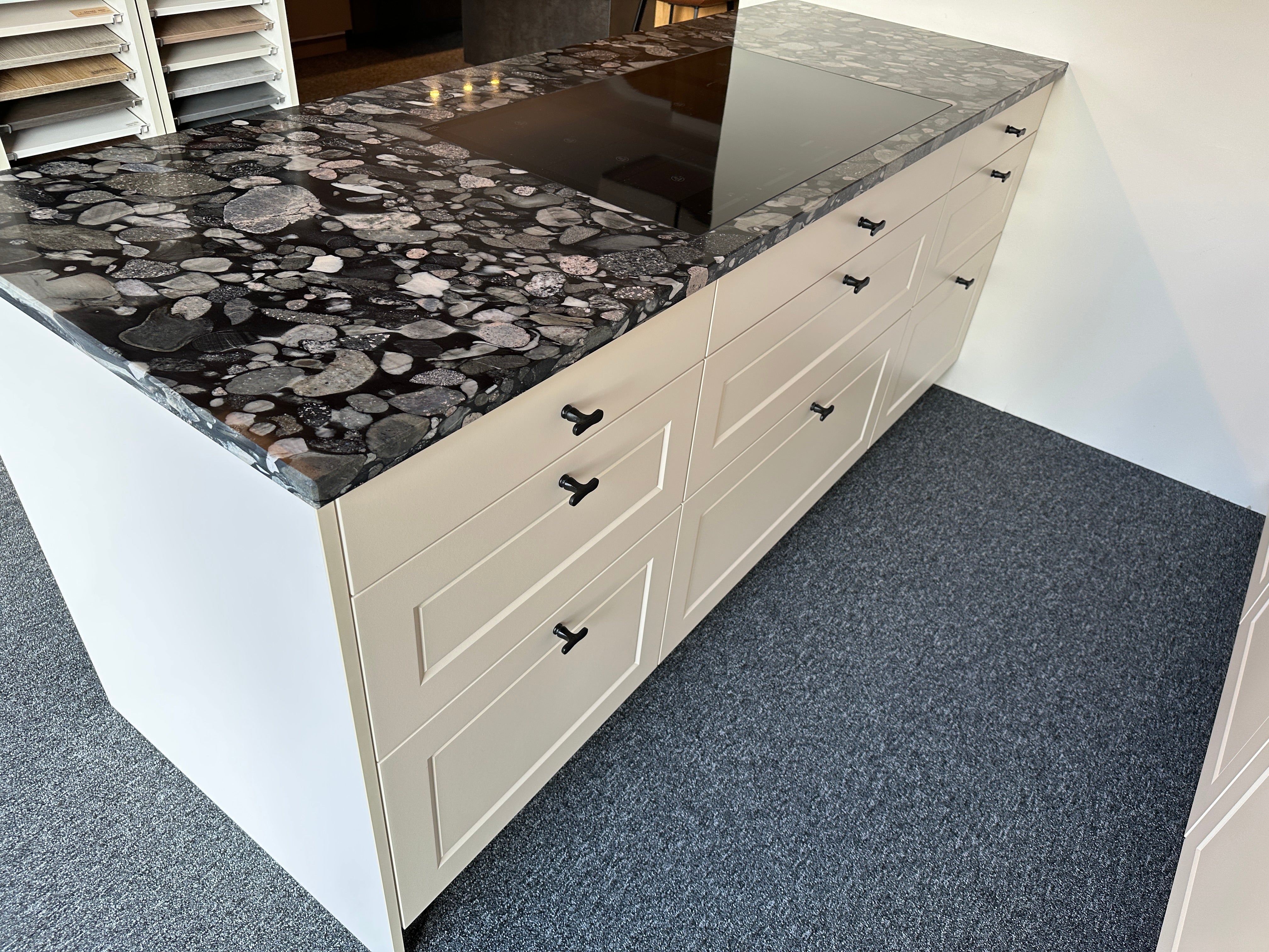 01698 - Landelijke schiereiland keuken