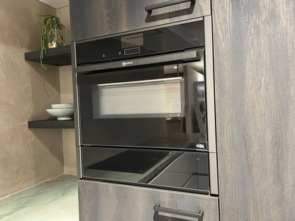 03164 - grijze schiereiland keuken