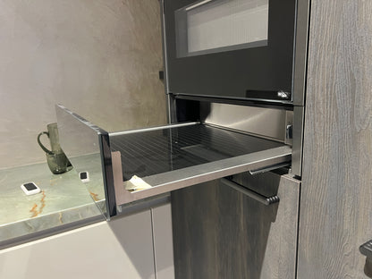 03164 - grijze schiereiland keuken