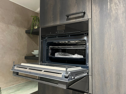 03164 - grijze schiereiland keuken