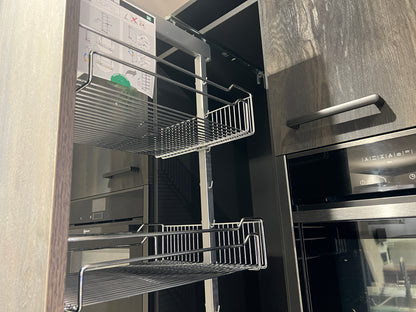 03164 - grijze schiereiland keuken