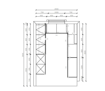02734 - Zandeiken schiereiland keuken