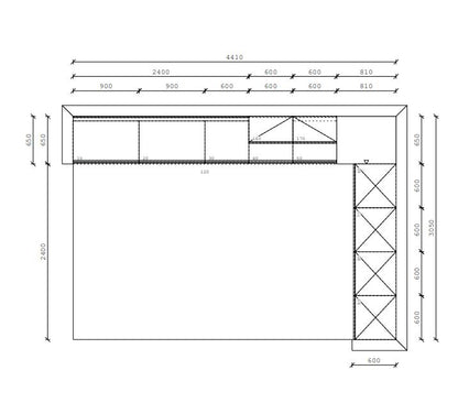 02736 - Kiezelgrijze Schuller keuken