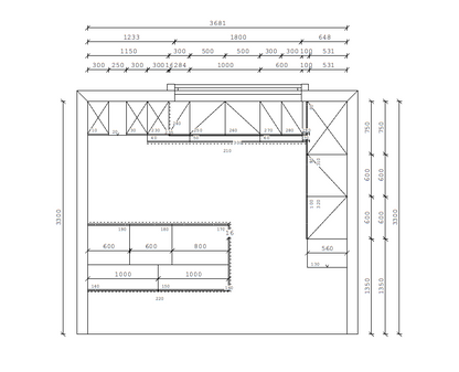 02551 - Schuller zandgrijze schiereiland keuken
