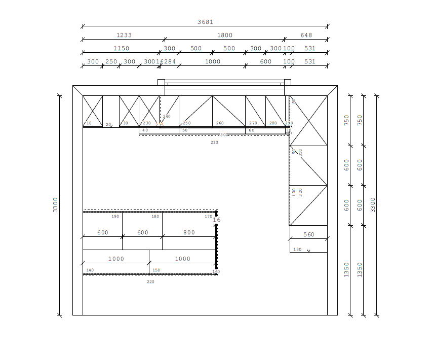 02551 - Schuller zandgrijze schiereiland keuken