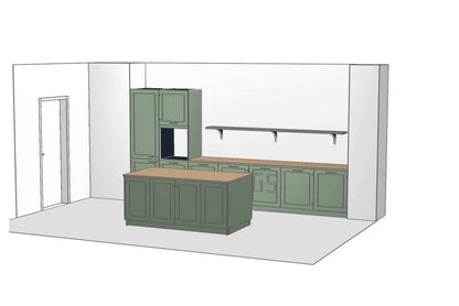 02726 - Saliegroenen eilandkeuken