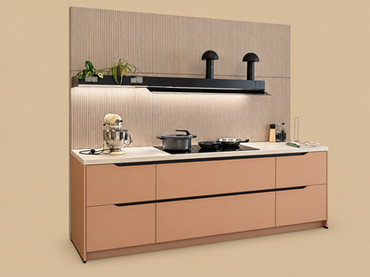 05923 - Koraalroze keuken