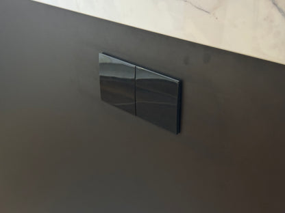 00044 - Mat zwarte eilandkeuken
