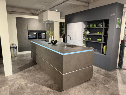 02578 - Moderne betonlook eilandkeuken