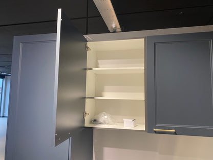 02644 - Blauw klassieke hoekkeuken