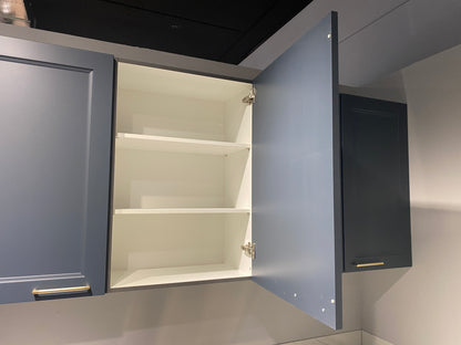 02644 - Blauw klassieke hoekkeuken