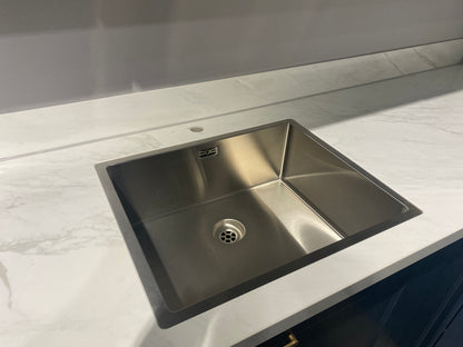 02644 - Blauw klassieke hoekkeuken