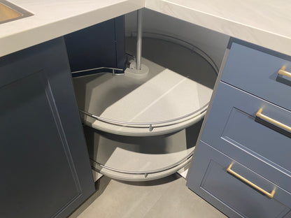 02644 - Blauw klassieke hoekkeuken