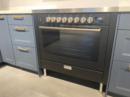 02644 - Blauw klassieke hoekkeuken