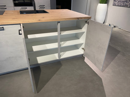 02646 - Grijze eilandkeuken met bar