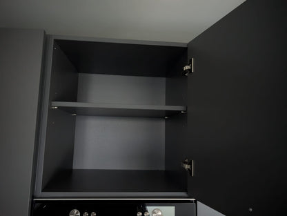 03124 - Grijze schiereiland keuken