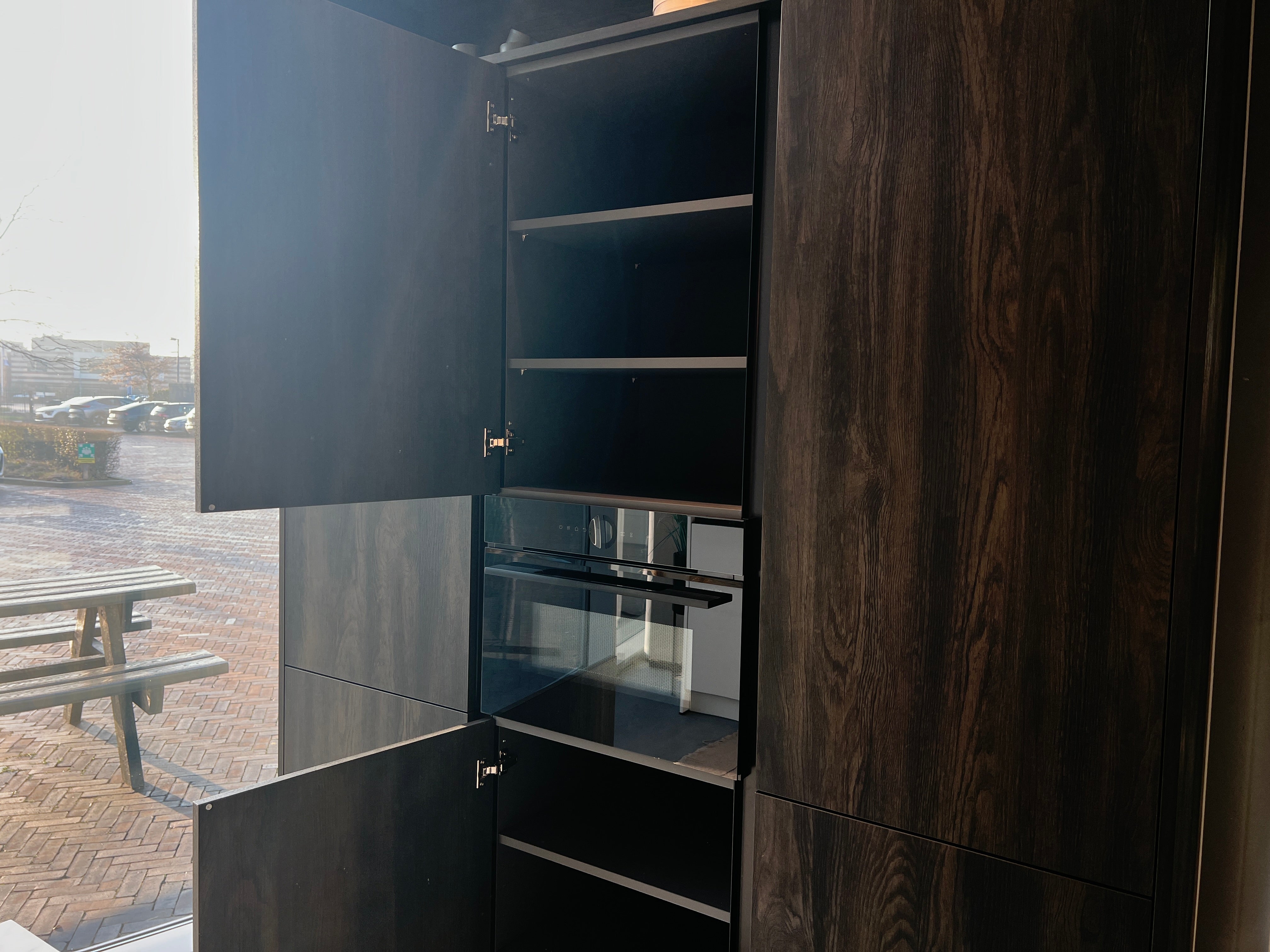 03391 - Moderne schiereiland keuken met bar