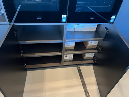 02450 - Zwart/witte luxe eilandkeuken