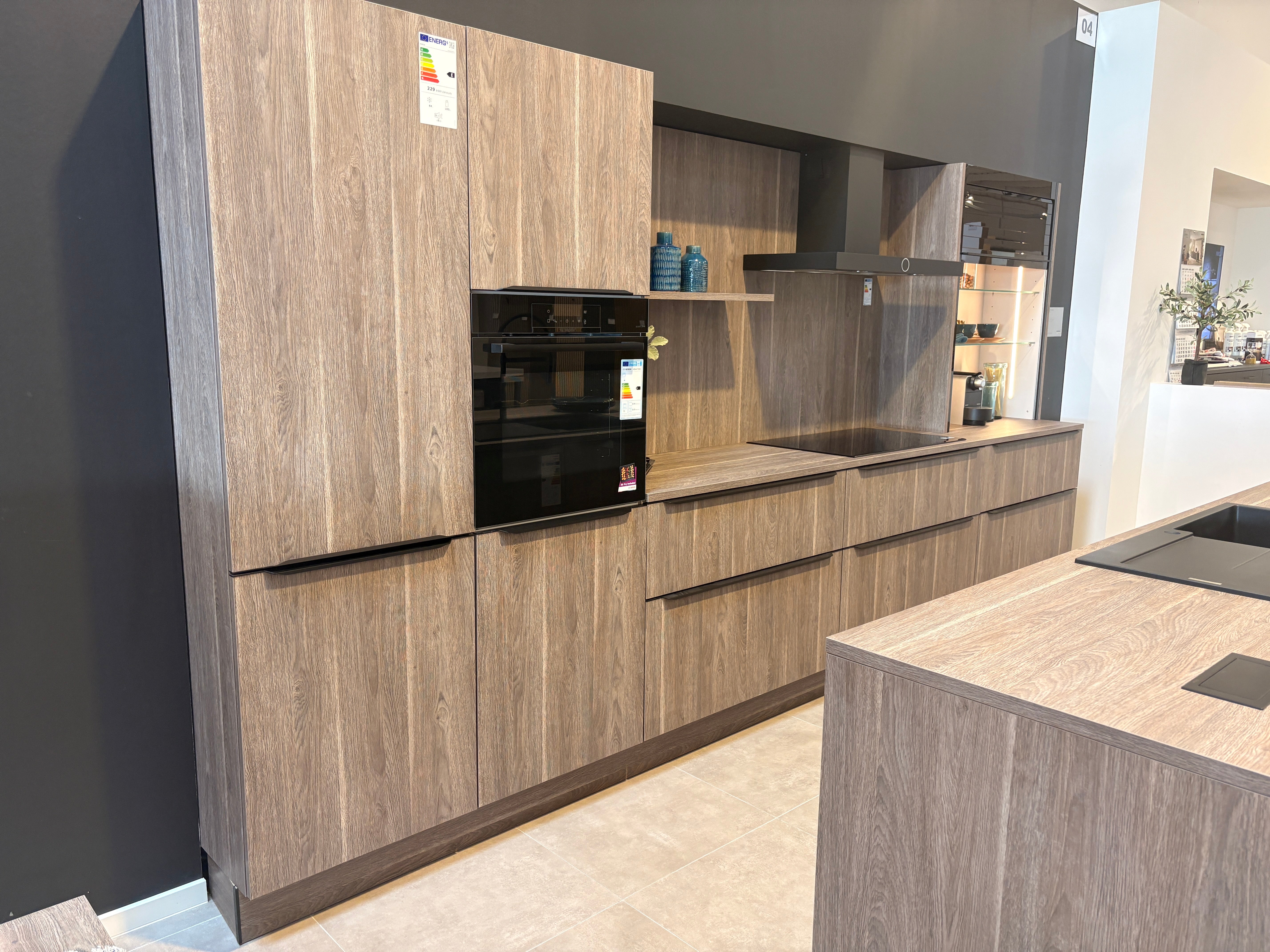 02440 - Nolte houtdecor eilandkeuken