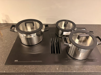 04559 - Nolte donker kleurige hoekkeuken