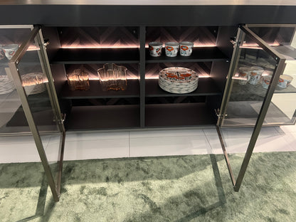 04737 - Luxe Pronorm eiland met vitrine kast