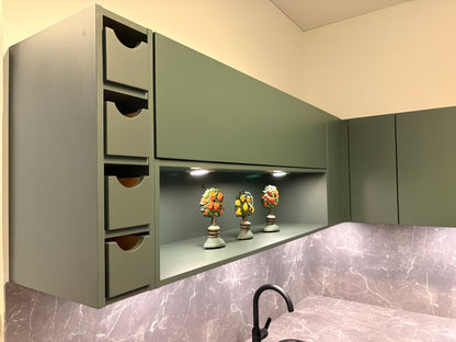 04533 - Nolte soft lack blackgreen keuken