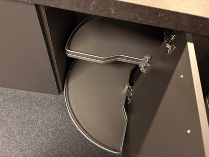 04559 - Nolte donker kleurige hoekkeuken