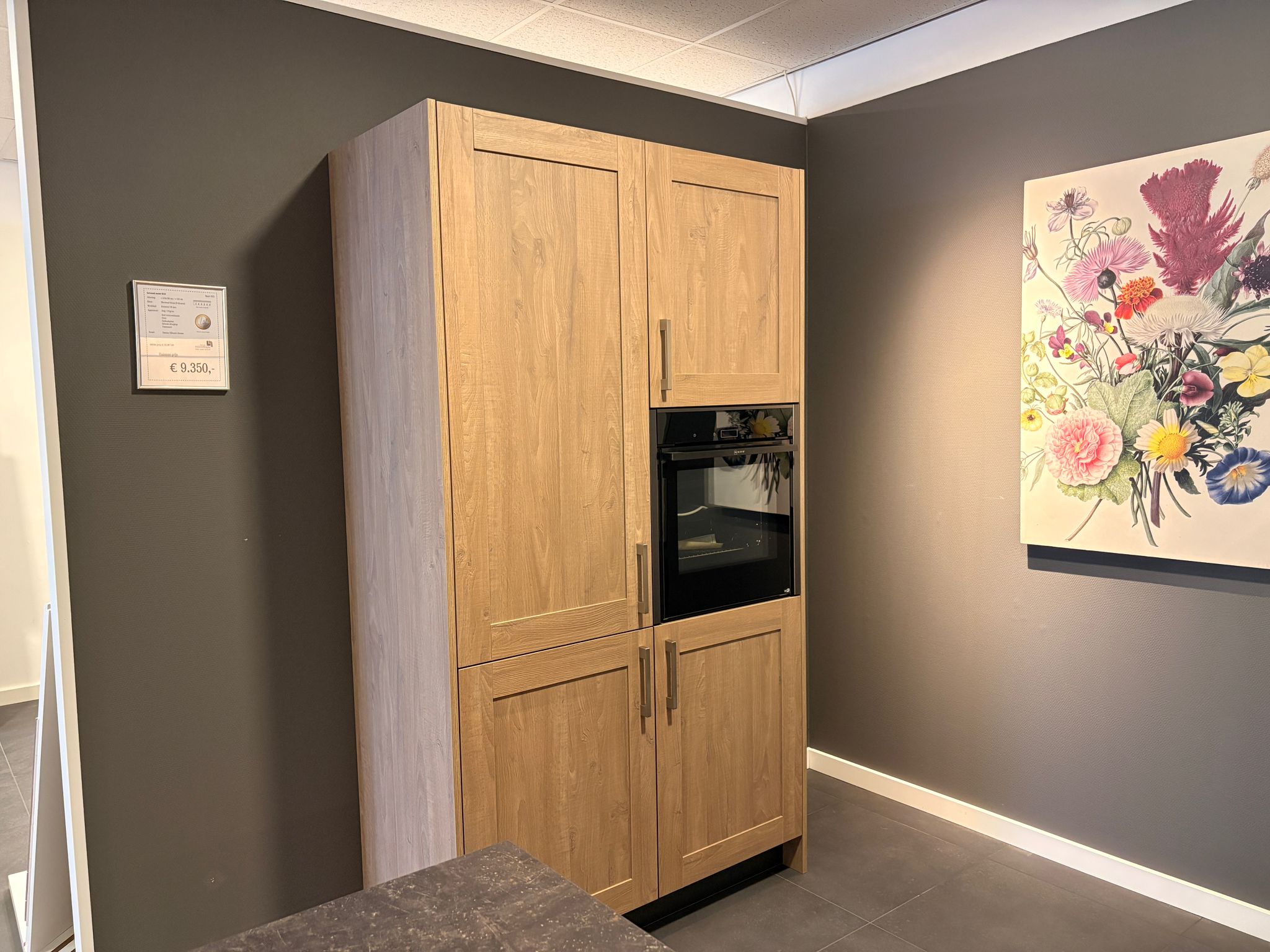 04649 - Houtlook schiereiland keuken