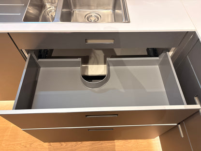 05079 - Next125 RVS Designkeuken met Luxe Kastenwand