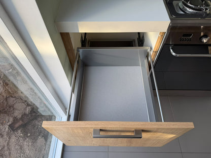 05729 - Houtlook schiereiland keuken