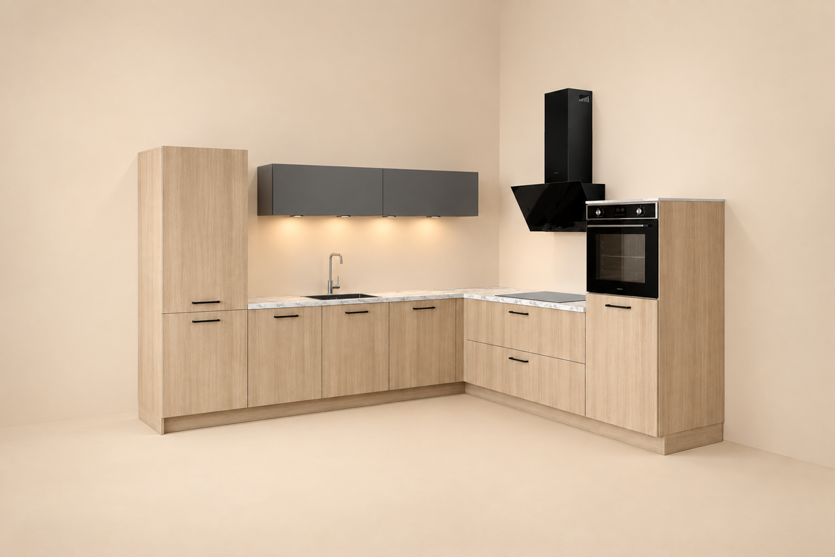 05452 - Houtlook hoekkeuken